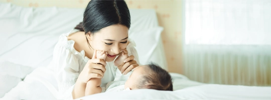 Group of children laying down looking up