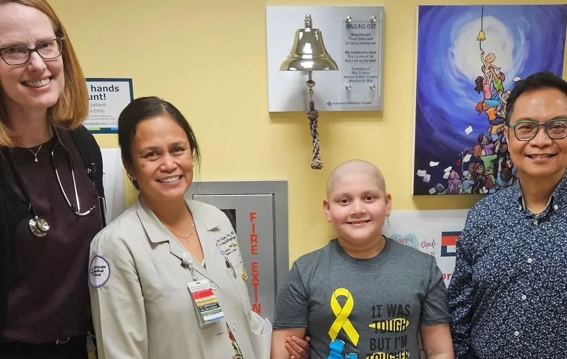 emiliano with doctor and family