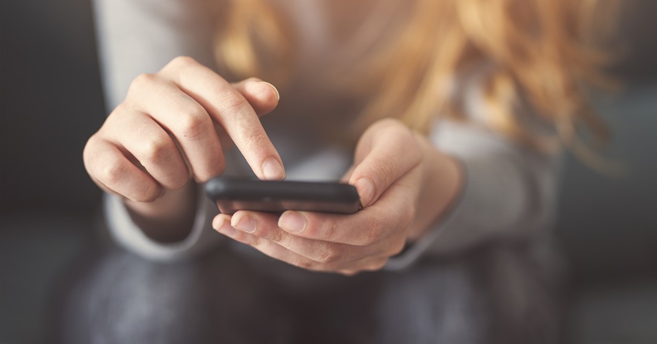 Person on mobile phone