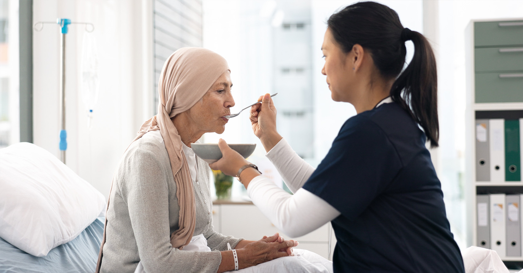 Doctor with patient