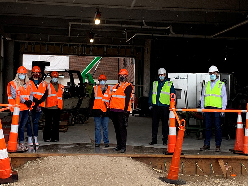 Team member donors get an up-close look at Sheboygan hospital construction