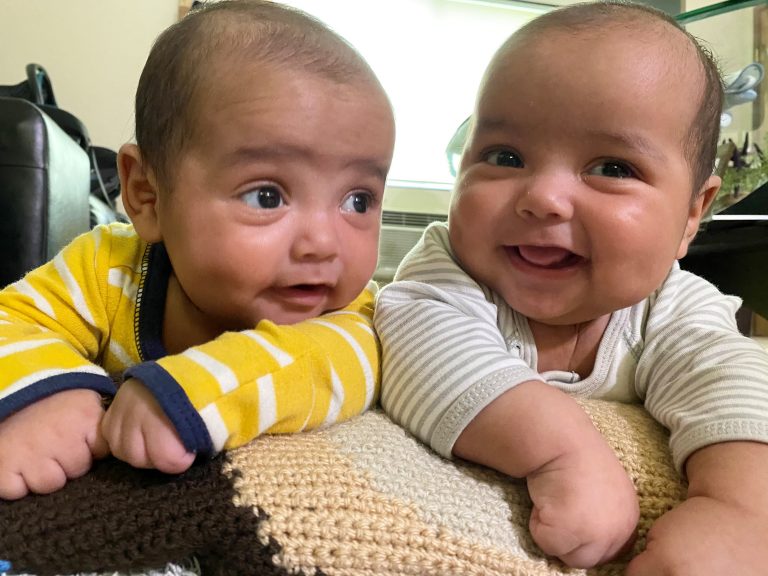 (L-R) Sebastian and Emiliano