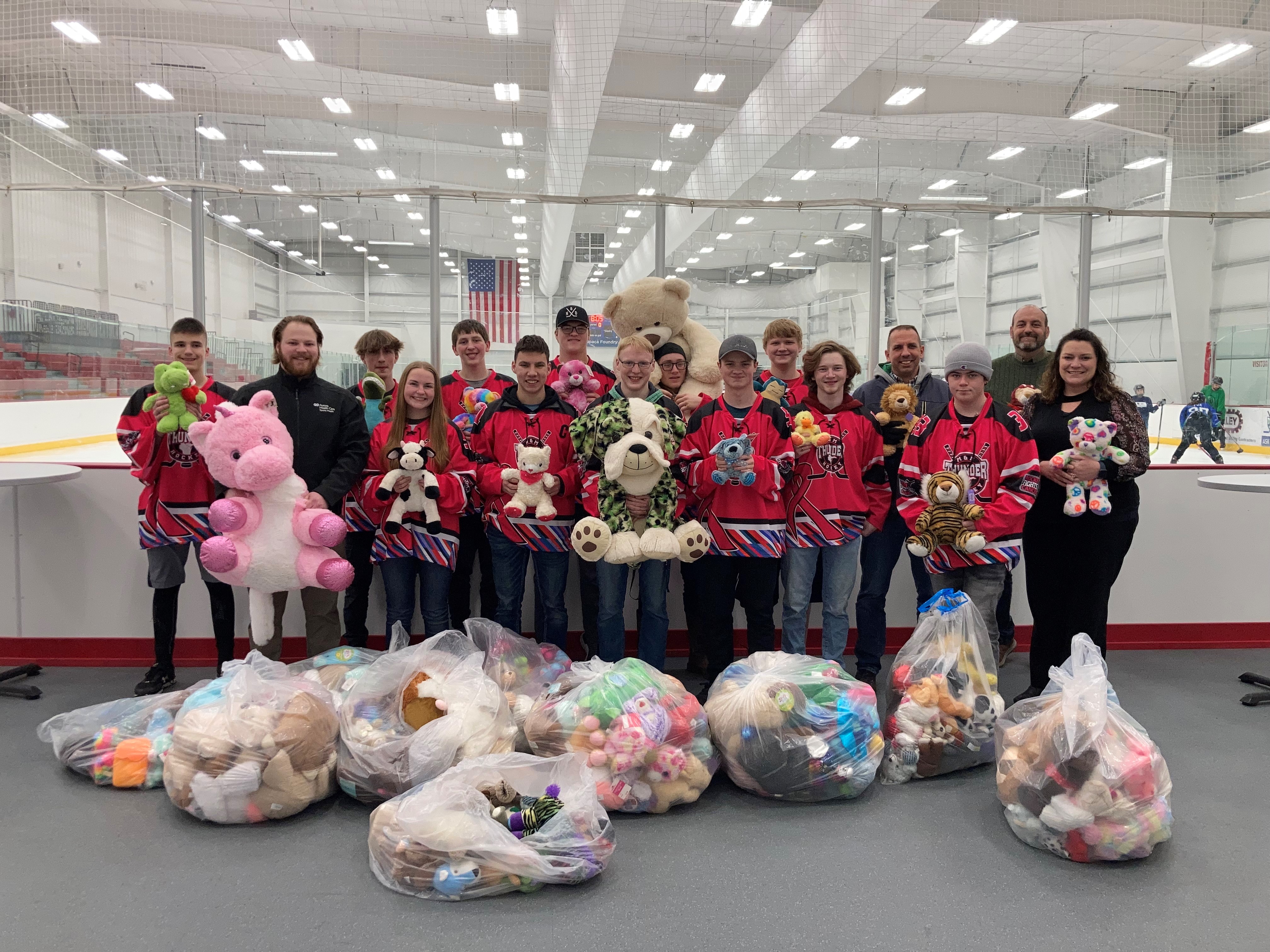Playing hockey to help pediatric patients