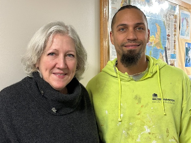 Kradwell graduate returns to help build the school's new art room