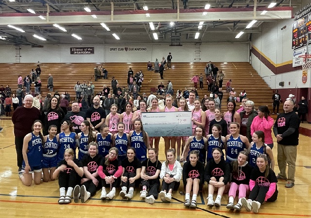 Girls basketball team raises thousands to support local cancer patients