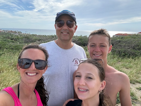 Justin and his family